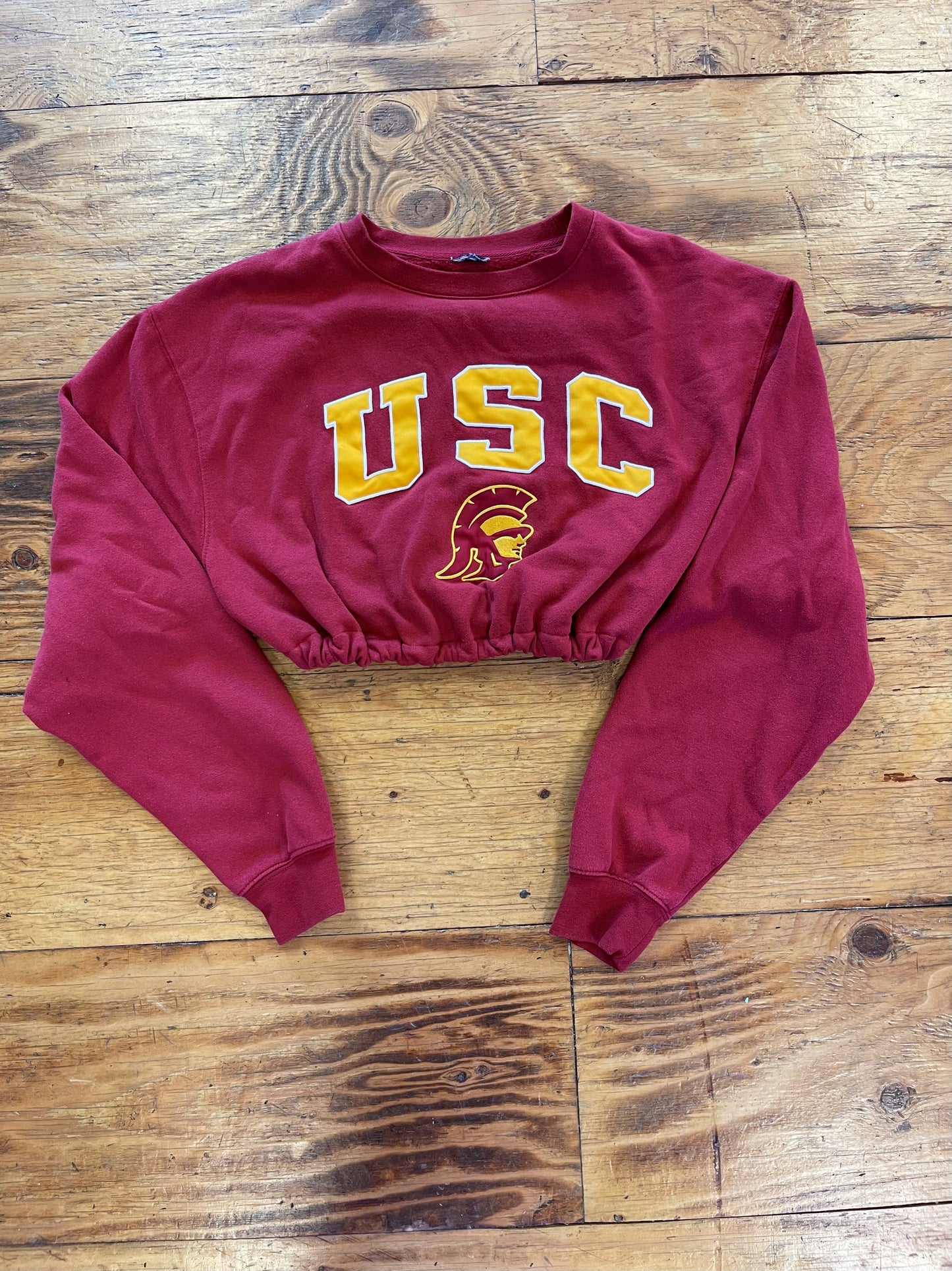 Women's USC sweatshirt crop top (size M)